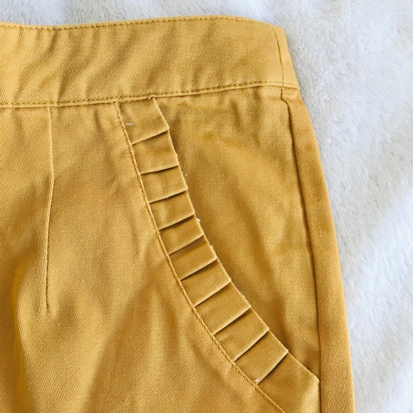 Mo:Vint Mustard Yellow Pleated Pocket Lolita Pants, NWT, Size S - Picture 6 of 6